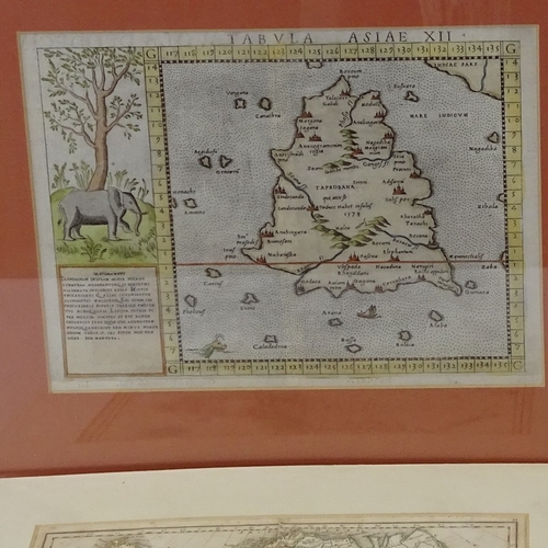 1107 - A group of 18th and 19th century hand coloured maps (4)