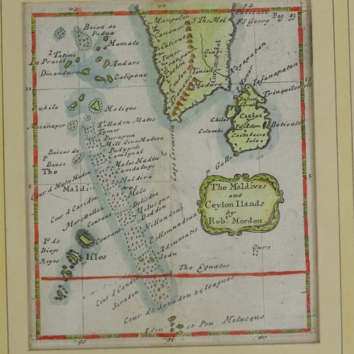 1107 - A group of 18th and 19th century hand coloured maps (4)