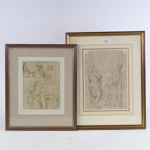 1115 - 2 19th century prints, Classical studies