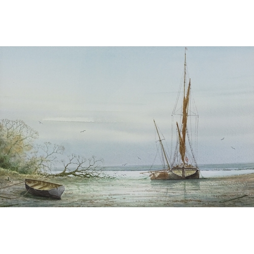 1144 - Alan Whitehead, 2 watercolours, marine scenes, framed (2)