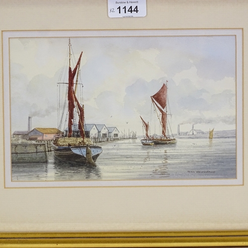 1144 - Alan Whitehead, 2 watercolours, marine scenes, framed (2)