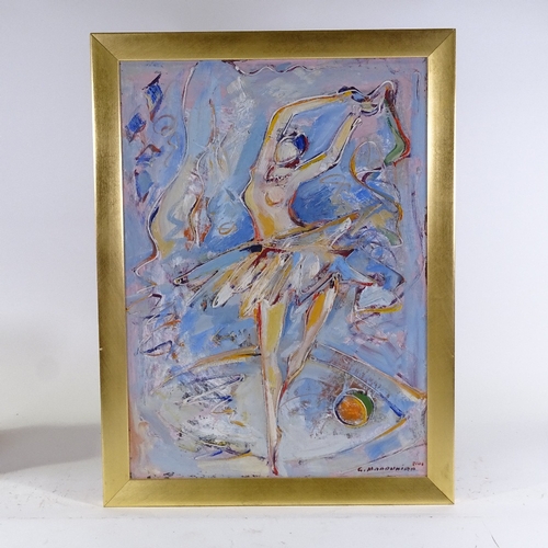 1148 - Gagik Manoukian, oil on board, ballet dancer, 25