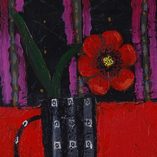 1150 - Modern oil on canvas, abstract still life, 20