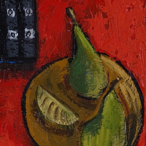 1150 - Modern oil on canvas, abstract still life, 20