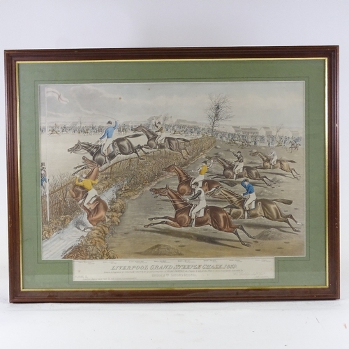 1171 - A set of 4 colour prints, Liverpool Grand Steeplechase 18939, image 18