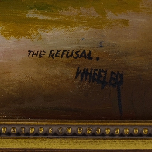 1183 - Wheeler, oil on canvas, the refusal, 20