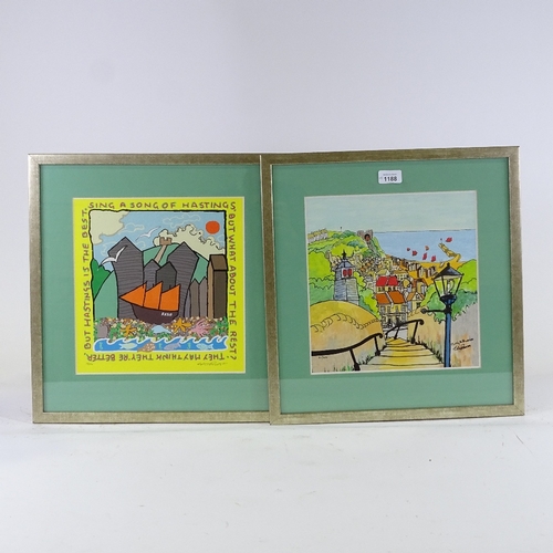 1188 - Stan Rosenthal, 3 prints, Hastings view, 12