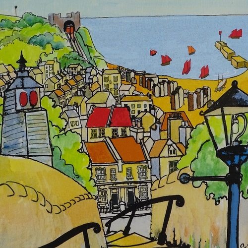 1188 - Stan Rosenthal, 3 prints, Hastings view, 12