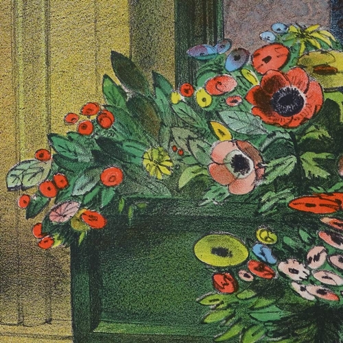 1222 - The Window Box by Barnett Freedman, from the Lyons Lithograph Series 1954, sheet size 30