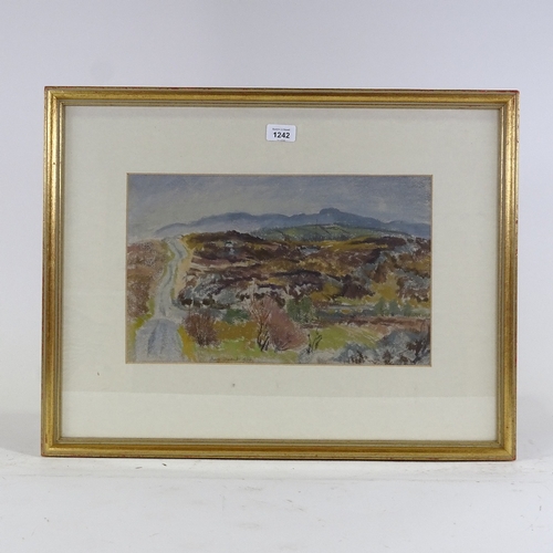 1242 - Mary Armour (1902 - 2000), coloured pastels, Peat Road Maas Donegal, signed and dated 1964, 10