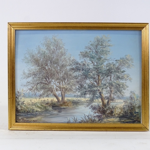 1262 - Max Parsons, 2 oils on board, rural scenes, largest 12