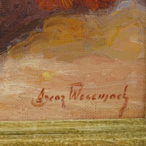 1276 - Oscar Wesemael (born 1893), oil on board, still life, signed, 20