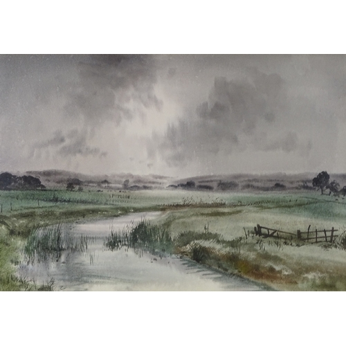 1301 - Thomas Liverton (1907 - 1973), watercolour, September evening, signed, 14