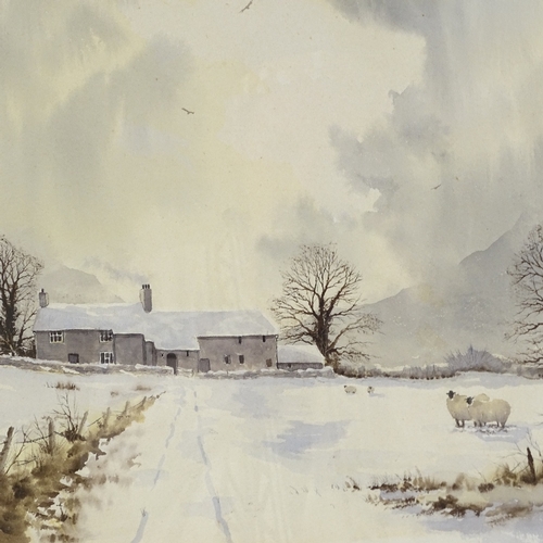 1307 - Roger Matthews, watercolour, Longhouse and Tors, 12