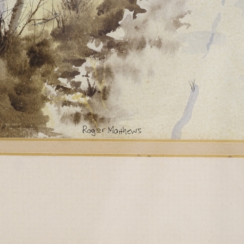 1307 - Roger Matthews, watercolour, Longhouse and Tors, 12