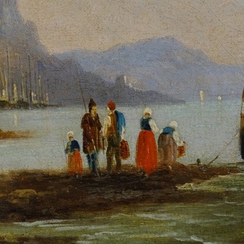 1324 - Renant, oil on canvas, coastal view, signed, 14