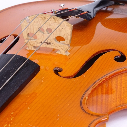 97 - A viola by Johann Koberling, original label dated 1981, 2-piece satinwood back, back length 420mm, w... 