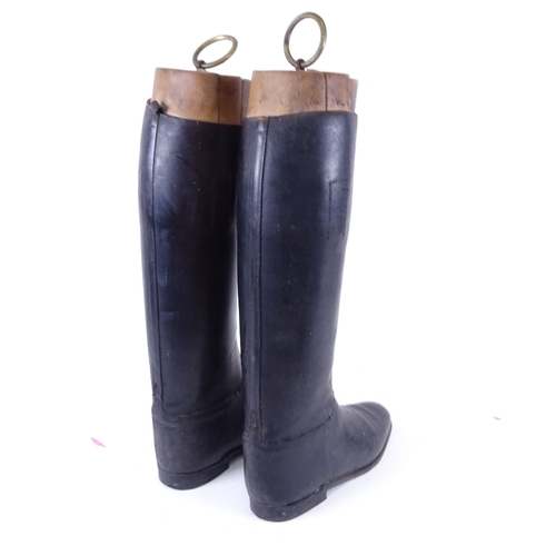 103 - A pair of Paget Vintage leather horse riding boots, with Maxwell boot trees