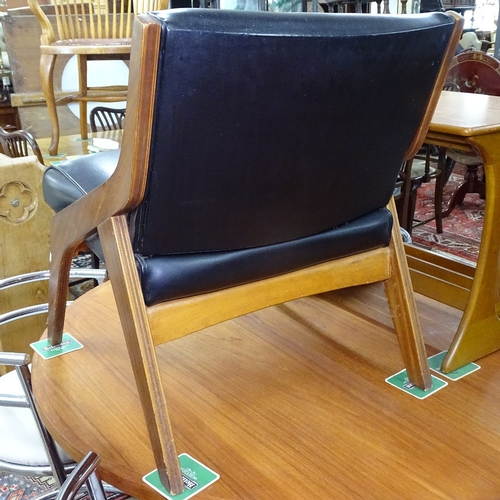 1308 - A 1950s Neil Morris ply-framed coffee chair, for Morris of Glasgow