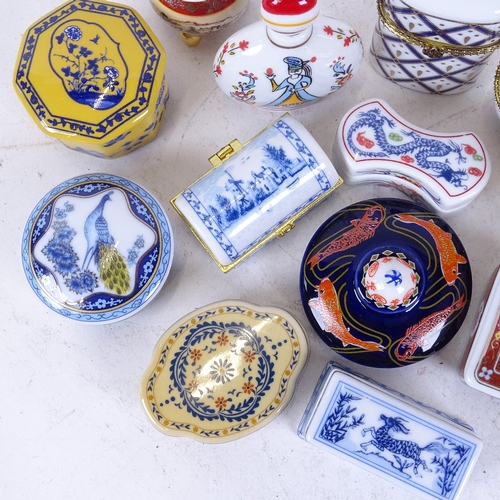 173 - A collection of Del Prado ceramic trinket boxes