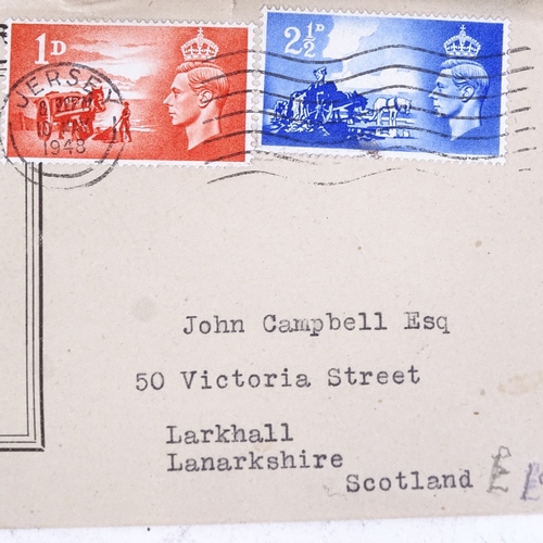 194 - GB - 1937 illustrated Coronation First Day Cover, Jersey 1948 illustrated Liberation First Day Cover... 