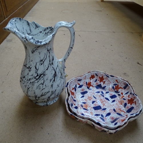 299 - Large quantity of glass and ceramics, including Spode mug, Brixton Pottery mugs, jugs etc (boxful)