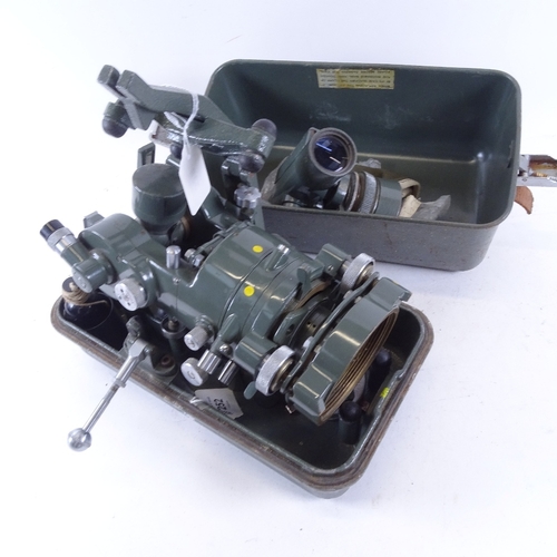 338 - A Hilger & Watts Number One Microptic Theodolite, serial no. 86257, original metal carrying case