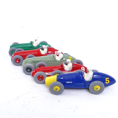 424 - A Dinky Toys Gift Set No. 4, set of 5 racing cars, all restored, in reproduction box