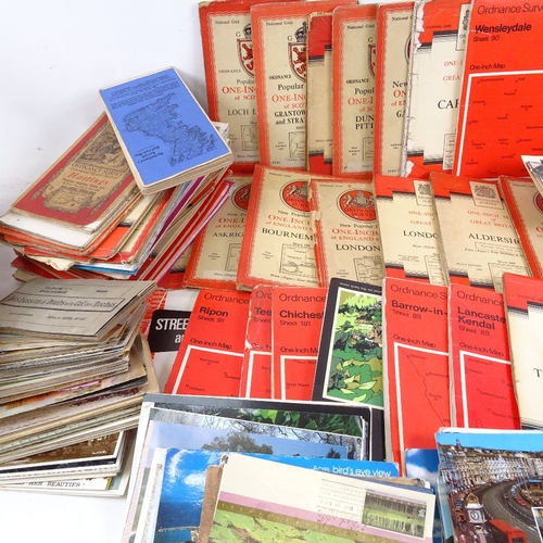 451 - A large quantity of Vintage Ordnance Survey 1