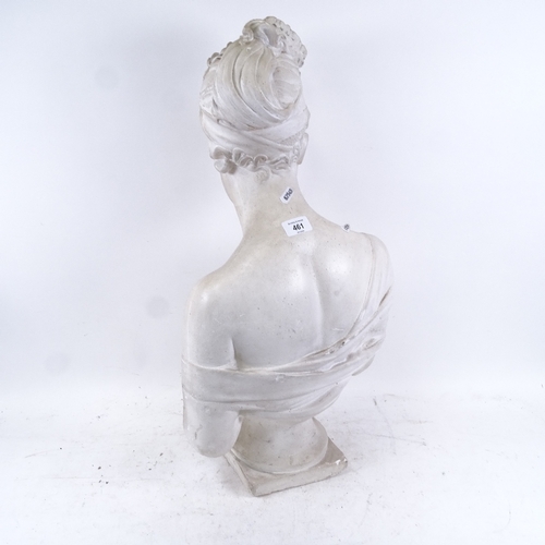 461 - Withdrawn - A ceramic/plaster bust of Madame Recamier, height 64cm