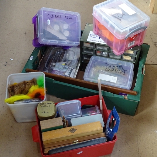 484 - A quantity of 'fly tying equipment/supplies'