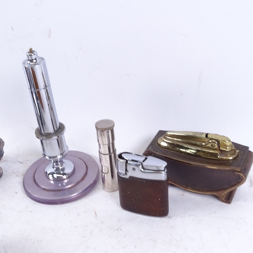 523 - Vintage table lighters etc