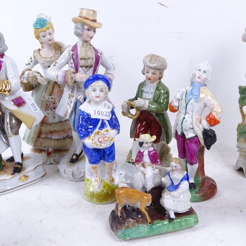 551 - Various porcelain figures, tallest 24cm