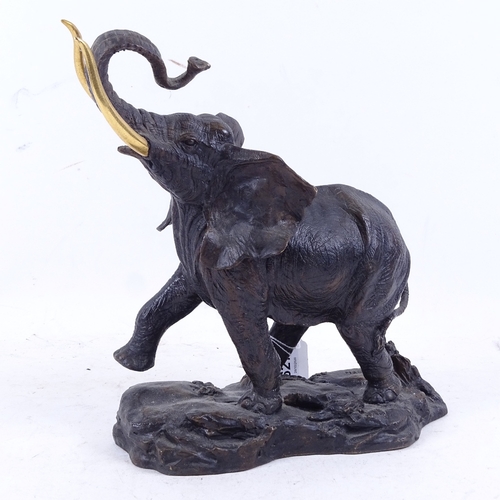 627 - Franklin Mint study of an elephant 