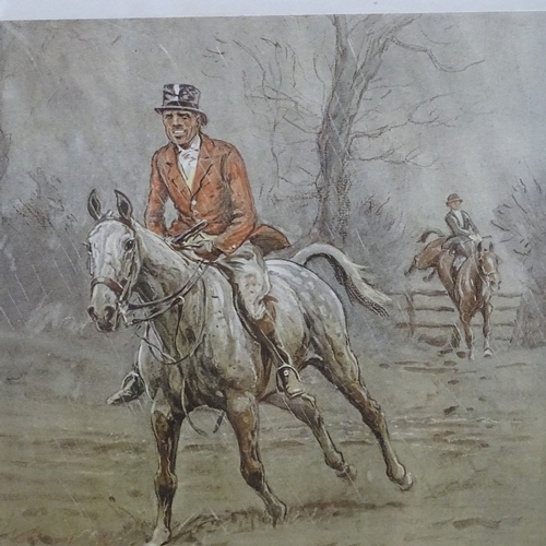 879 - 2 coloured Snaffles prints, The Huntsman and Merry England, both pencil signed, framed (2)