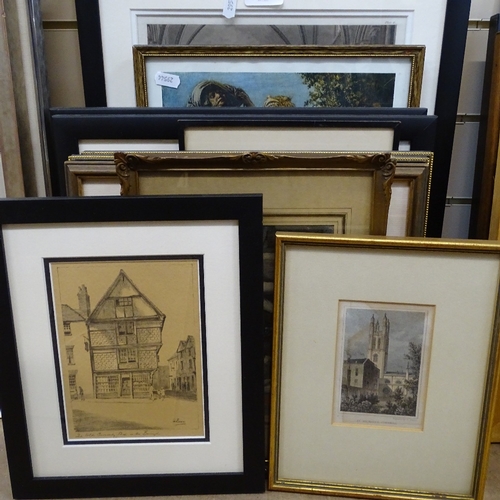 905 - Group of Antique engravings, prints etc