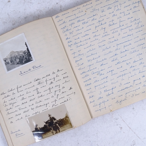 764 - An early 20th century handwritten logbook of 