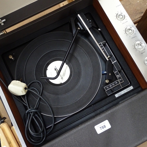 788 - A Vintage Ferguson Solid State gramophone, model no. 3026, with built-in speakers, and inputs for ta... 