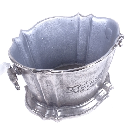 1020 - A 2-handled cast-metal Champagne/ice bucket