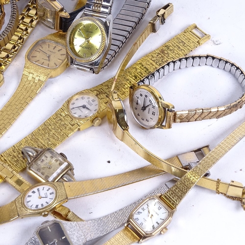 1059 - A collection of mixed lady's wristwatches, including Rotary, Rone etc