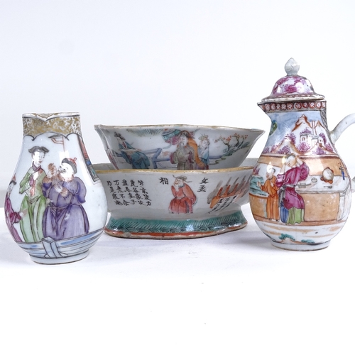 253 - A group of 18th century Chinese porcelain items (4)