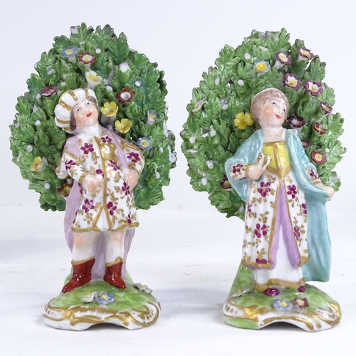 275 - A group of 18th century porcelain and pearlware figures, largest height 15cm (5) (A/F)