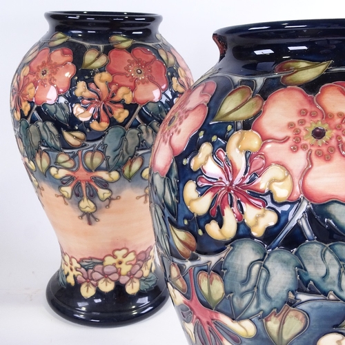 325 - A large pair of Moorcroft Pottery vases, dated 1995, height 41cm