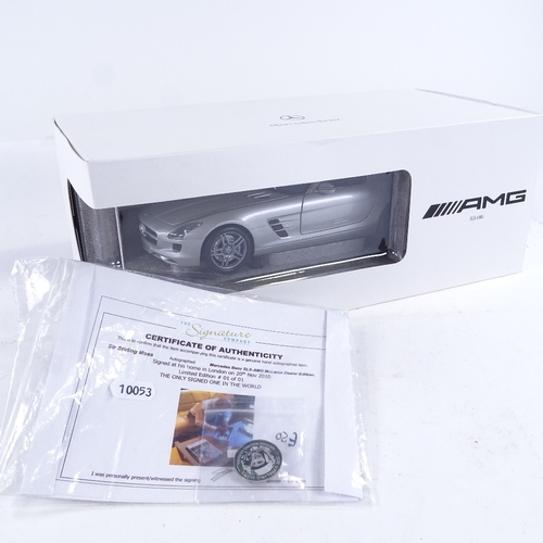 356 - A diecast Mercedes-Benz SLS-AMG McLaren Edition signed by Sir Stirling Moss, Limited Edition no 1 of... 