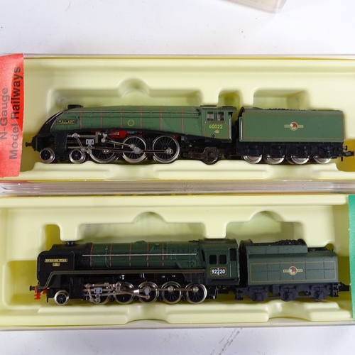 358 - 6 various Minitrix and other N gauge model railway locomotives