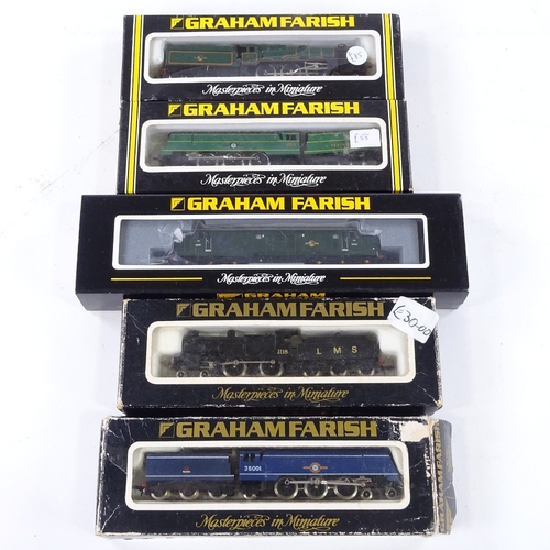 361 - 5 Graham Farish N gauge model railway locomotives, boxed