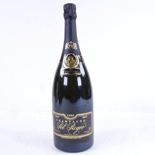 600 - A magnum of Pol Roger Cuvee Sir Winston Churchill Champagne 1988, boxed, 150cl