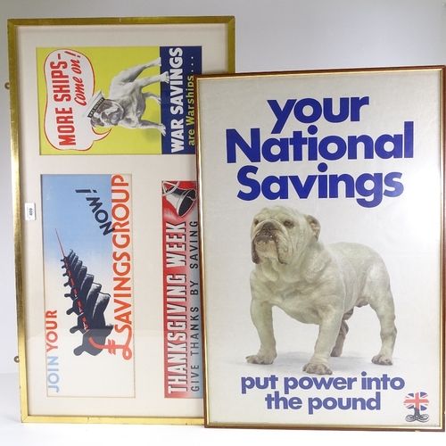 409 - A group of original National Savings Committee posters (3 frames)