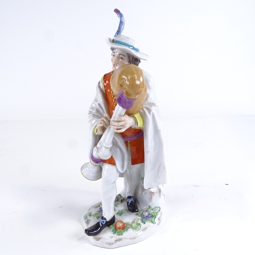 471 - Meissen porcelain figure, Piedmont Piper, early 20th century, height 27cm