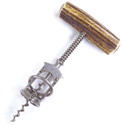 476 - A Bacchus horn-handled corkscrew